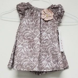 Baby Girls Purple Floral Dress